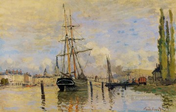  claude oil painting - The Seine at Rouen Claude Monet